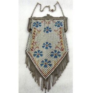 Mandalian Enamel Mesh Purse